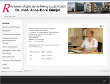 Tablet Screenshot of dr-kumpe.de